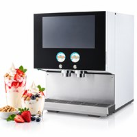 Machine distributrice automatique de yaourt OEM ODM, machine à yaourt à double saveur pour boulangerie et café