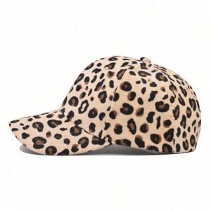 Wholesale Leopard Print Corduroy Baseball Cap New Warm Outdoor Fashion Trendy Sports <b>Hat</b> <b>for</b> Women Men - Product Image 3