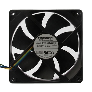 ใหม่ <span class=keywords><strong>Foxconn</strong></span> 24V 48V DC12V 0.40A EC 92X92X25mm AC 9025ใหม่ PVA092G12H ระบายความร้อนด้วยการไหลแบบสี่แกน9ซม. - Product Image 1