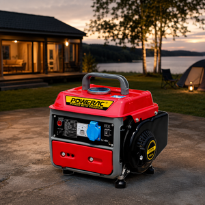 เครื่องกำเนิดไฟฟ้าเบนซินแบบพกพา 800W / 63cc เฟสเดียว / แรงดันไฟฟ้าคู่ 120V/220V / น้ำหนักเบาสำหรับการตั้งแคมป์และใช้ในบ้านกรณีฉุกเฉิน - Product Image 3