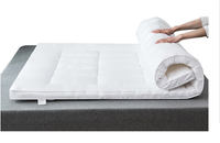 Matratze Topper Soft Fluffy Mikro faser geste ppte dicke feste Bettwäsche Matratze Pad mit elastischen Eck riemen oder Fitted Style