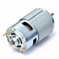 Moteur tubulaire à arbre rond 775 12V 12000 tr/min Haute puissance Haute vitesse Roulement à billes Broyage Perçage Génération d'énergie CNC