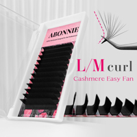 Accessoires d'extension de cils Abonnie Auto Fans Extension de cils 003mm 003 Dd Easy Fans Plateaux d'extension de cils Easy Fan