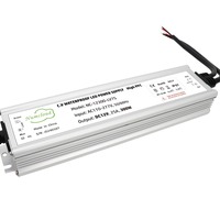 Alimentation à découpage à tension constante CE EMC DC12V/24V 30W-400W, transformateur driver LED étanche IP67 pour éclairage extérieur