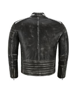 Veste Homme en Cuir Nappa Noir Véritable Vintage 100% Personnalisée, Coupe Tendance, Marque Privée, OEM/ODM, Vente en Gros, Tendance Vêtements d'Extérieur - Product Image 4