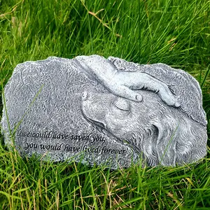 Reçine Pet mezar taşı hayvan pençe baskı resim bahçe köpek kedi anıt taşlar