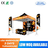 Carpa de Lona Resistente e Impermeable para Exteriores, 10*10 pies, 10*15 pies, 10*20 pies, Plegable, Tipo Gazebo, para Ferias Comerciales y Eventos
