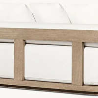 Meubles de patio élégants en bois de teck avec table à manger et canapé pour jardin extérieur