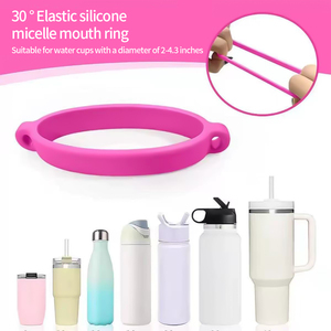 Anneau de fixation en silicone de qualité alimentaire pour gobelet, support élastique pour bouteille d'eau, bracelet de maintien pour voyage et activités de plein air - Product Image 1