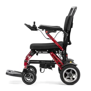 Hot Sale Magnesium Alloy Foldable Electric Wheelchairs Are Equipped With Professional For Disabled And Elderly People