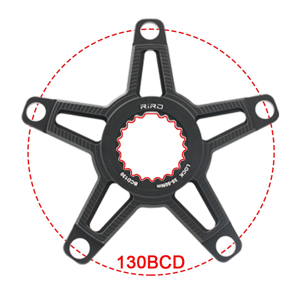 Adaptateur de pédalier Shimano Direct Mount to 130BCD Noir