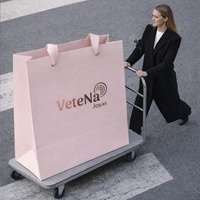 Sacs en papier vert menthe extra larges OEM ODM avec logo de marque personnalisé et poignées en corde blanche pour les magasins de mode et de détail