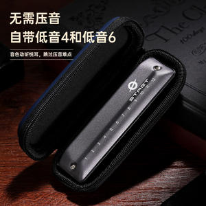 Armónica Cromática <span class=keywords><strong>de</strong></span> Blues FEIFAN <span class=keywords><strong>de</strong></span> 12 Orificios con <span class=keywords><strong>Fa</strong></span> La, Educativa, Metálica, para Principiantes y Adultos - Product Image 4