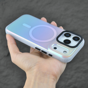 Ốp điện thoại <span class=keywords><strong>iPhone</strong></span> 17 cao cấp, tùy chỉnh, chất liệu TPU, thiết kế laser nhiều màu, công nghệ IMD mờ, nam châm, chức năng bảo vệ, tự làm - Product Image 3