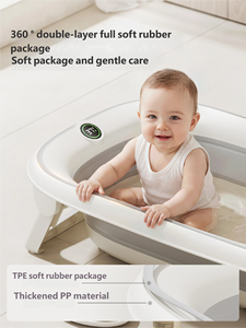 Ultimo Set Vasca da Bagno Pieghevole in Plastica per Neonati con Sensore di Temperatura - Product Image 4