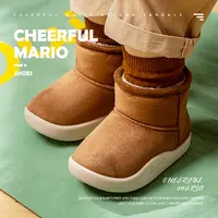 Sepatu Mokasin Musim Dingin Anak-anak Model Baru Mario Ceria 2022 Sepatu Bayi Perempuan Pakaian Kaki untuk Stok Anak-anak Sepatu Bot Hangat Nyaman