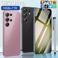S23 Ultra 1TB 5G Móvil 16GB RAM 7.3 Pulgadas AMOLED 108MP Deca Core Batería de 8000mAh Carga Rápida Doble SIM OTG Activo