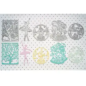 Kerst Pasen Diy Gift Custom Gedessineerde Papier Embossing Stencil Snijden Metalen Dies Sets Voor Scrapbooking