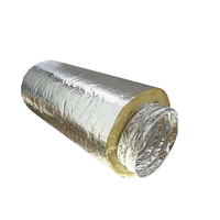 Conduit de ventilation flexible en aluminium isolé de 5 pouces, anti-corrosion, pour systèmes HVAC et bâtiments