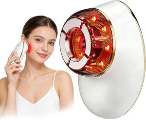 Masseur facial et cervical vibrant à micro-courant, 7 couleurs, rechargeable, pour le soin des rides, sculpture du visage et thérapie par ventouses sous vide - Product Image 1