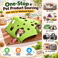 Tunnel pour chat en feutre PET, abri interactif, tente de jeu pliable, grotte pour chat d'intérieur, couleur et taille personnalisées OEM