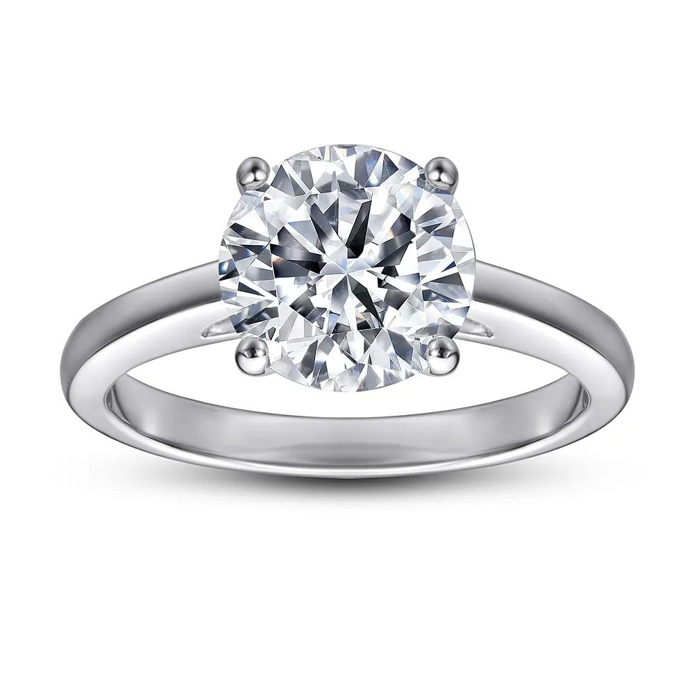 Women Mossinate Diamond Jewelry 925 Sterling Silver Ring 2Ct Carat diamond moissanite ring