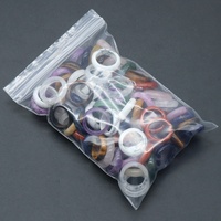 Ventes chaudes - Bague en pierre naturelle - Bijoux attrayants - Bague unisexe - Agate - Bague en pierres précieuses variées