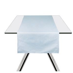 Chemin de table Excelsa bleu ciel en coton 45x140 cm couleur pastel - Product Image 1
