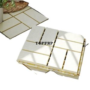 Plancher en plastique de grain de bois de patio d'arrière-cour d'épissure rapide imperméable de pp - Product Image 5