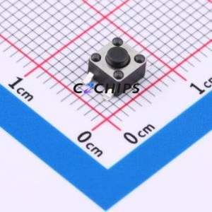 BX-TS-26-454535TT Tactile Switch SMD-4P,4.5x4.5mm Switch Single Pole Single Throw Round Button 2.6N Vertical Mount - Product Image 1