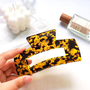 Yeni varış 13cm boy plastik saç pençe klipsleri çevre dostu büyük saç pençe klipsleri kalın saç için - Product Image 6