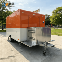Remorque de camion de restauration mobile de 10 pieds entièrement équipée pour la plateforme commerciale de traiteur