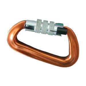 Mosquetón de escalada en roca con logotipo personalizable con mosquetones de acero y aluminio para escalada y minería modelo OEM - Product Image 1