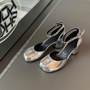 Sandali da donna con cinturino con fibbia alla moda 2025 estivi da donna <span class=keywords><strong>Mary</strong></span> <span class=keywords><strong>Jane</strong></span> tacchi alti Design <span class=keywords><strong>scarpe</strong></span> con punta Modulare da donna tacchi alti rotondi - Product Image 4