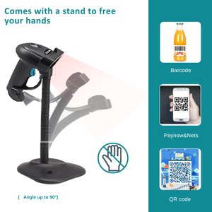 Escáner de código de barras de código QR 1D 2D portátil inalámbrico 2,4G WIFI <span class=keywords><strong>USB</strong></span> para almacén, supermercado, escáner Android Mac IOS - Product Image 5