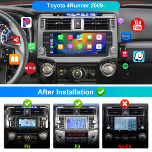 Monitor de Coche Android de 9 Pulgadas con Soporte para el Tablero para 4Runner 2009+, CarPlay Inalámbrico, Android Auto, Navegación GPS, <span class=keywords><strong>Multimedia</strong></span>, Mirror Link - Product Image 2