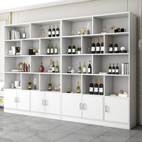 Meuble de présentation pour vin rouge, étagère de séparation pour salon, pour vin, thé, cigarettes, meuble de sol pour la maison, sans peinture