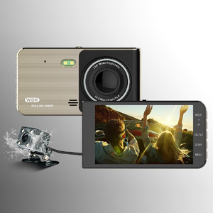 Rohs Chứng Nhận 4-Inch Màn Hình Cảm Ứng Xe Máy Ảnh Máy Ghi Âm Kép 1080P HD Tầm Nhìn Ban Đêm Góc Rộng Dash Cam 1-Năm Bảo Hành Không Thấm Nước - Product Image 1