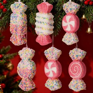 Adornos <span class=keywords><strong>de</strong></span> Caramelo Navideños, Decoraciones Colgantes <span class=keywords><strong>de</strong></span> Bastones <span class=keywords><strong>de</strong></span> Caramelo con Purpurina para Árbol <span class=keywords><strong>de</strong></span> Navidad, Decoración en Espiral <span class=keywords><strong>de</strong></span> Caramelo para Fiestas y Suministros - Product Image 4