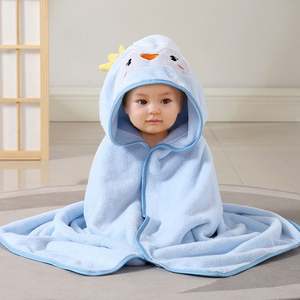 Serviettes de bain pour bébé épaisses à capuche carrées écologiques ultra absorbantes pour les tout-petits de 0 à 4 ans Utilisation à l'hôtel Meilleur cadeau pour les nouveau-nés - Product Image 1