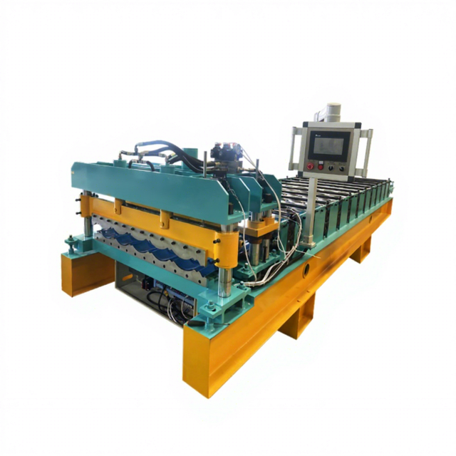 Glazed Tile Metal Sheet Rolling Roll Forming Machine High Productivity Colored Steel Tile Making Machinery for Roof and Wall