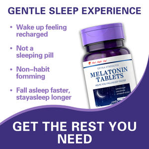 <span class=keywords><strong>Comprimés</strong></span> de mélatonine, complément alimentaire naturel pour favoriser le sommeil, non accoutumant, certifié GMP, approvisionnement en vrac - Product Image 3