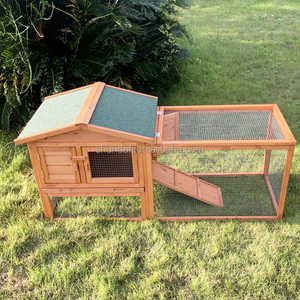 SDR015 Cage à lapins moderne, écologique, naturelle et saine, imperméable, pour l'extérieur, avec échelle et filet en fer, pour toutes les saisons - Product Image 3