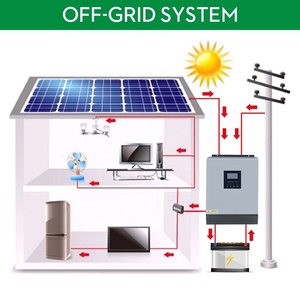 อินเวอร์เตอร์พลังงานแสงอาทิตย์แบบ Pure Sine Wave ขนาด 3KW 5KW 24V 48V พร้อมหน้าจอ LCD และตัวควบคุมการชาร์จแบบ PWM สำหรับระบบไฟฟ้าภายในบ้าน - Product Image 5