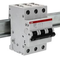 Disjoncteur miniature de type D System Pro M Compact S203m-d50, 3 pôles, pouvoir de coupure 15 kA, 50 A, 400 V CA, 12 V S20 (référence 2cds273001r0501)