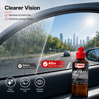 Getsun Crema Limpiadora de Película de Grasa para Vidrios con Óxido de Cerio, Pulidor de Parabrisas, Limpiador sin Rayones para Ventanas de Automóviles, Cuidado de la Visibilidad