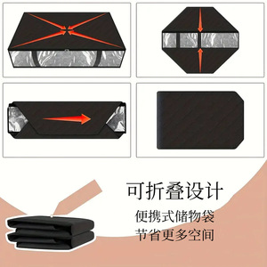 Under <b>Bed</b> <b>Storage</b> Box 60x45x15cm Non-Woven Fabric Organizer For Clothes And Towels - Product Image 2