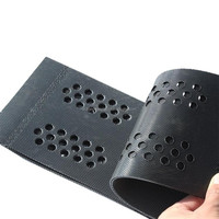 Grille de gravier en géocell HDPE pour allée, protection des pentes et stabilisation du fond de route, perforée texturée