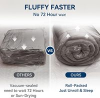 Doppelschichtige 5 Zoll Gel-Memory-Foam-Matratzenauflage King Size mit 1450 GSM Alternativ Gestepptem Design