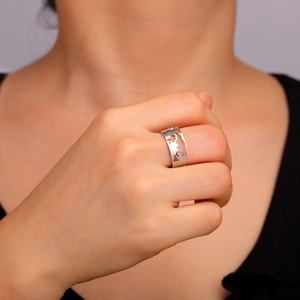 Globe Carte du Monde Anneau Ouvert Mode Réglable Voyageur Anneaux En Acier Inoxydable Bijoux Anniversaire Cadeau pour Femmes Hommes - Product Image 4